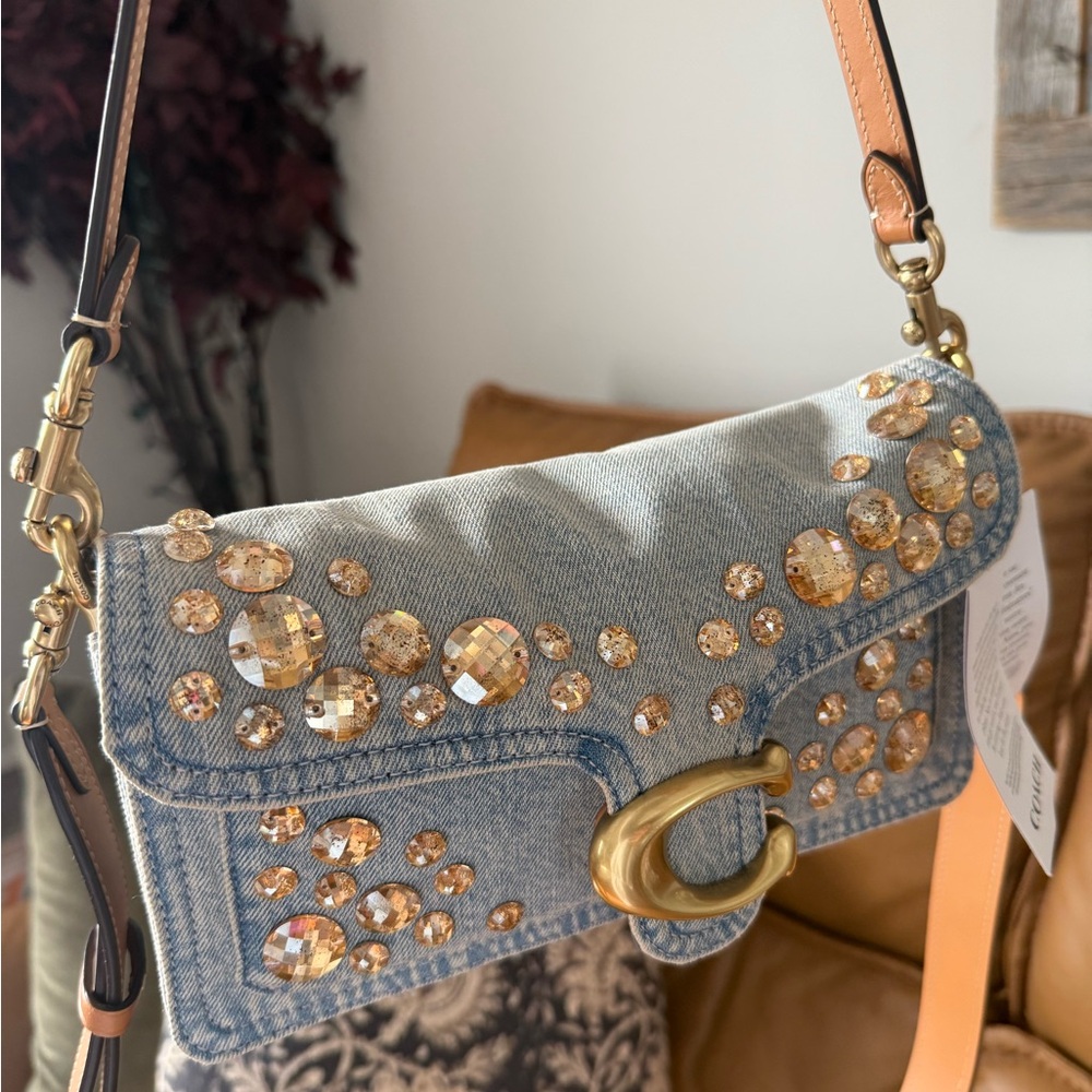 NWT Coach Crystal Denim Tabby 26 - Picture 14 of 16